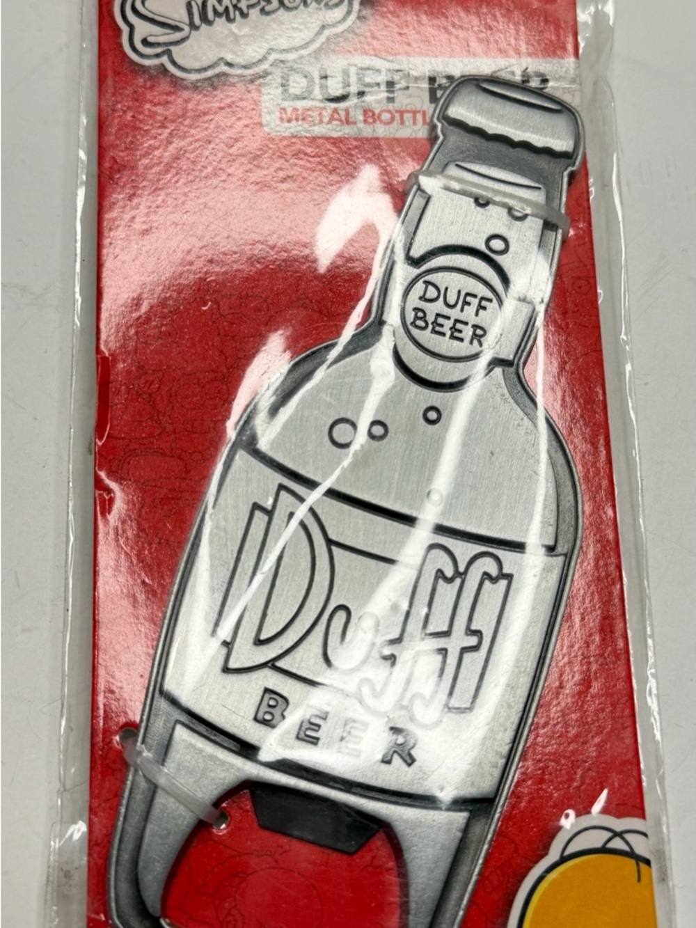 DUFF Beer Metal Bottle Opener - Silver